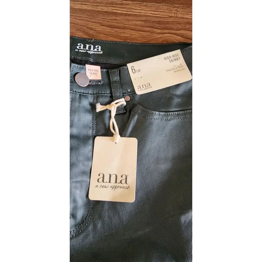 NWT Womens 6 Tall High Rise Skinny Denim Jean Inseam 32in - Picture 4 of 5
